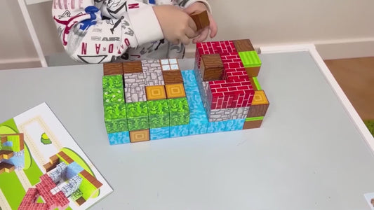 My World Cube Diy Building Blocks Sets Creative 3D Puzzle Kids Toys Building Bricks Building Toy Gifts for Children