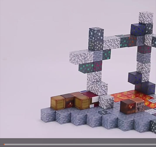 My World Cube Diy Building Blocks Sets Creative 3D Puzzle Kids Toys Building Bricks Building Toy Gifts for Children